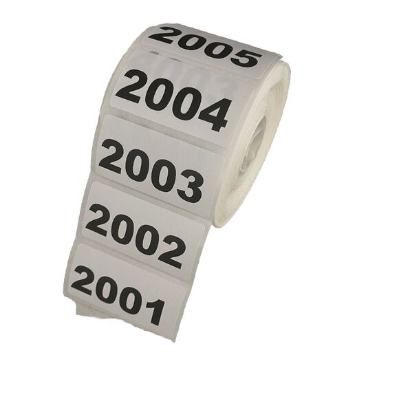 Inventory Number Stickers Consecutive Number‎ 1000 Labels Self Adhesive 2"x1" - Picture 6 of 16